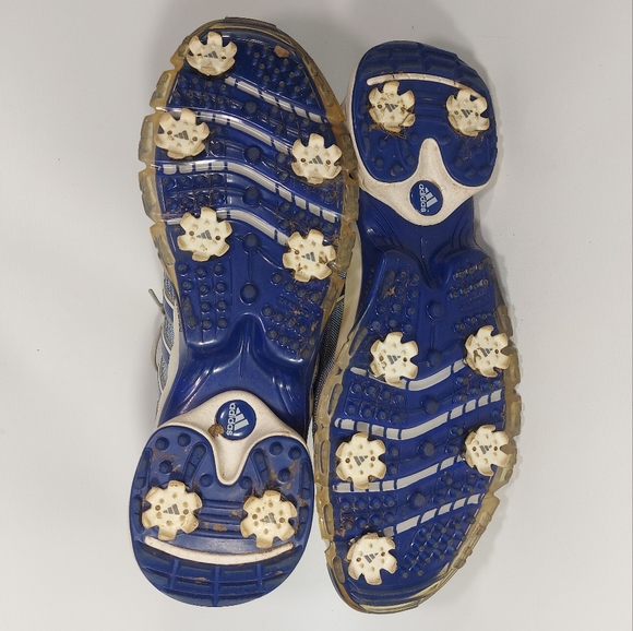 Adidas Powerband Chassis Adiprene Sport Golf Shoes Soft Spikes Men 11 - Picture 8 of 10